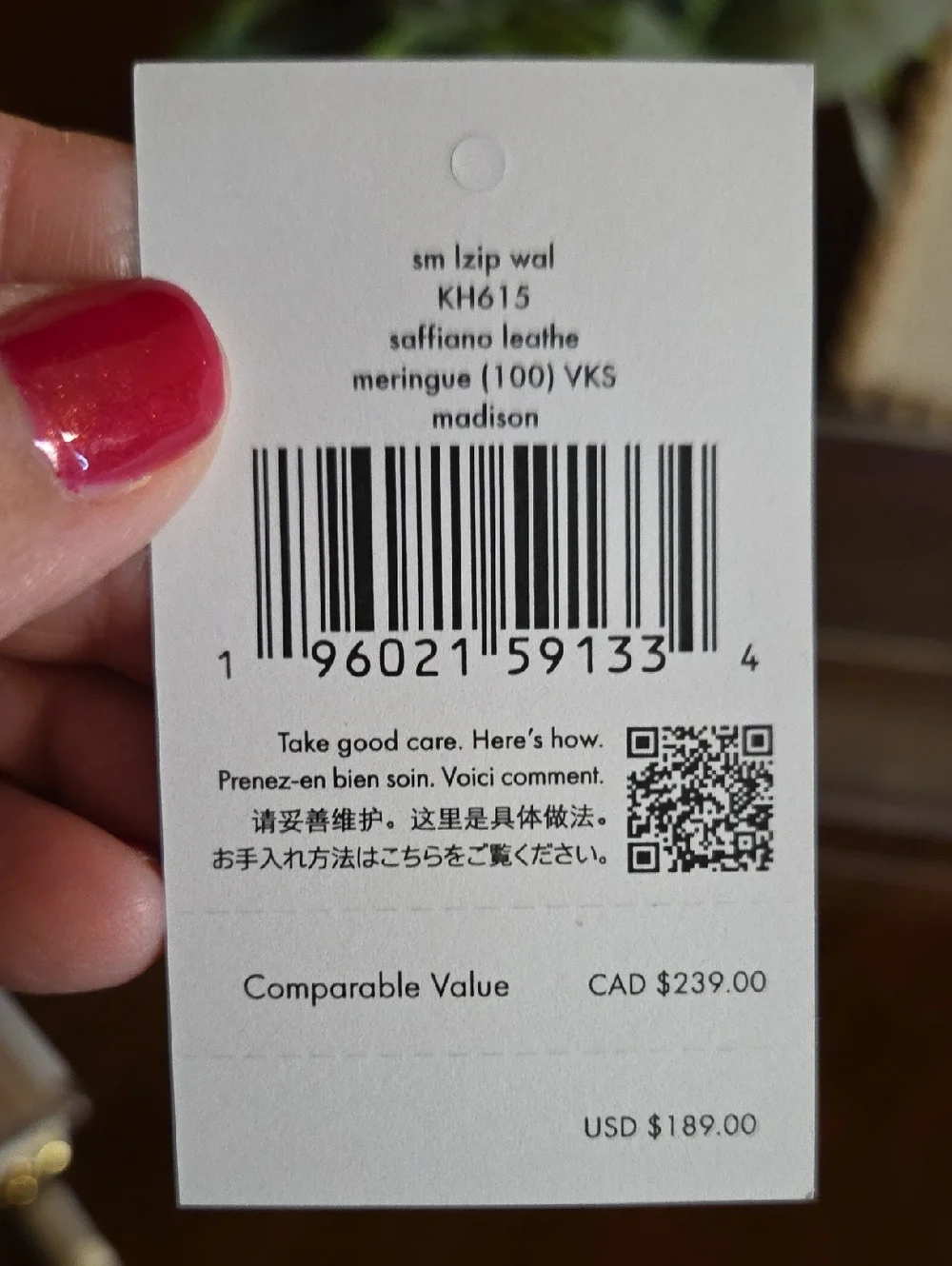 Kate Spade Madison Small L-Zip Wallet NWT - Picture 10 of 10